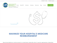 Tablet Screenshot of healthcarepayment.com